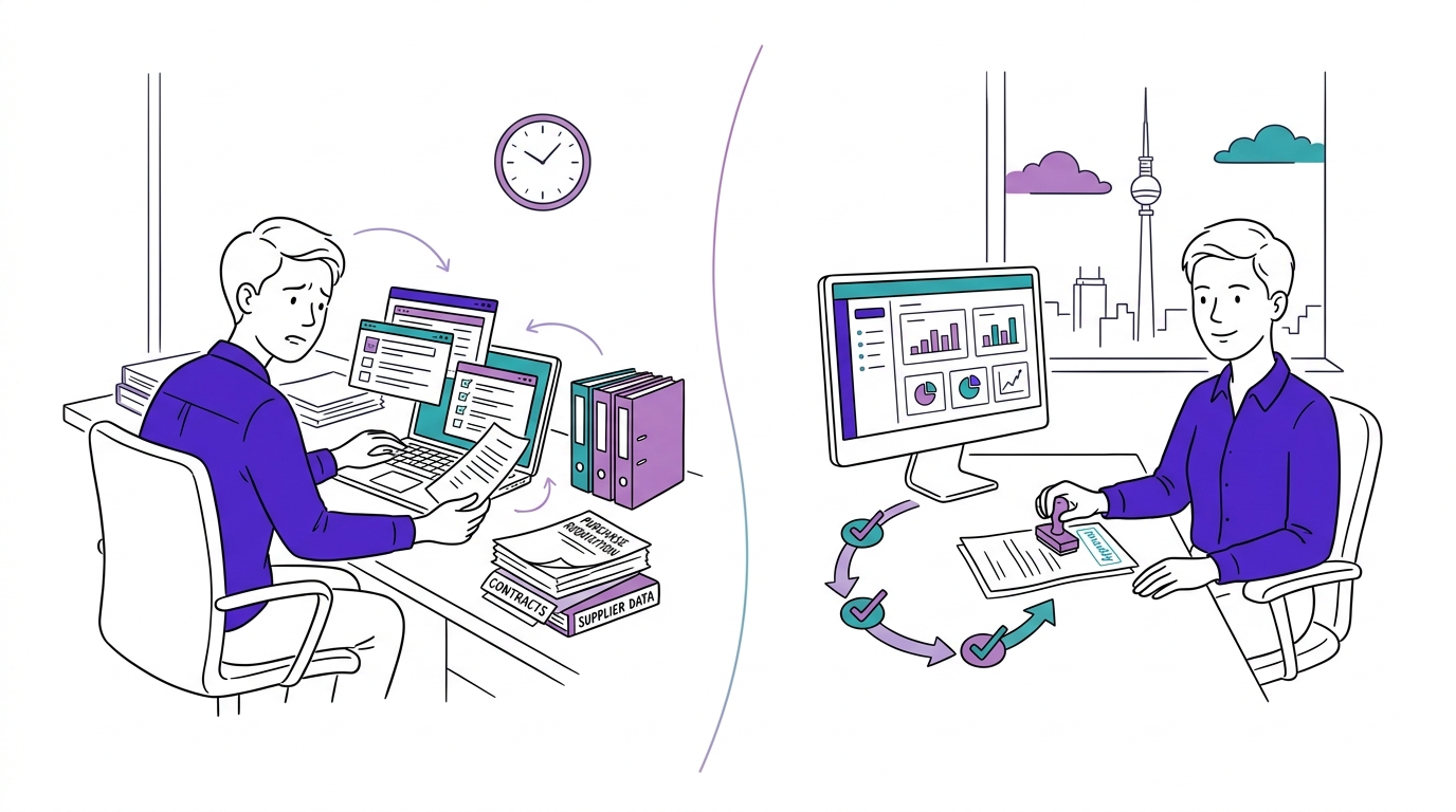 Illustration: Automatisierte Bestellprüfung mit KI-Agenten im ERP-System